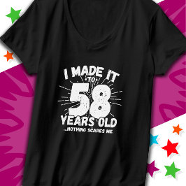 58 Jahre alt Sarcastic Meme Funny 58. Geburtstag T-Shirt