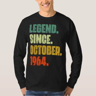 58 Jahre alte Legende seit Oktober 1964 58. Geburt T-Shirt