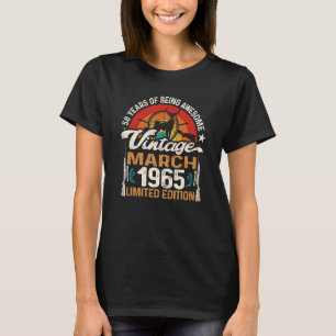 58 Jahre März 1965 58. B T-Shirt