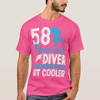 58 Jahre Scuba Diver Schnorchel 58 Geburtstag T-Shirt