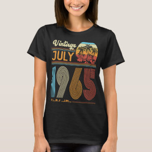 58 Jahre Vintager Geburtstag Juli 1965 Frauen Männ T-Shirt