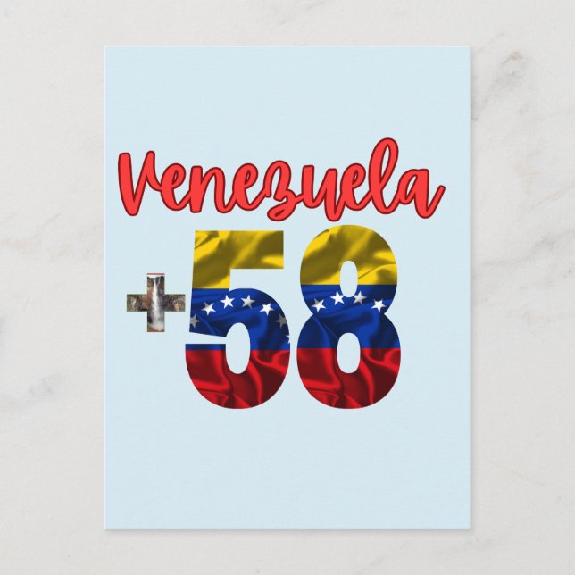 58 Venezuela Pride authentische venezolanische Wur Postkarte (Vorderseite)