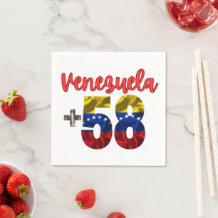 58 Venezuela Pride authentische venezolanische Wur Serviette