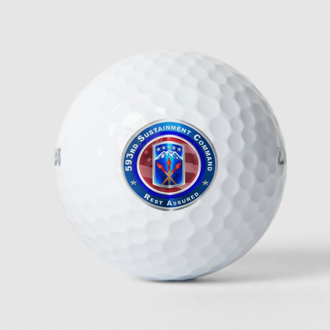 593rd Sustainment Command “Sei versichert” Golfball (Vorderseite)