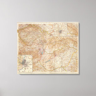 5960 Tschechoslowakei, Ungarn Leinwanddruck