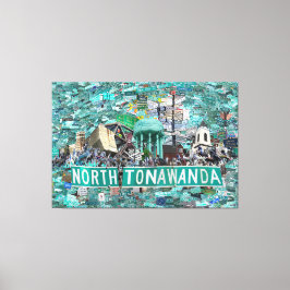 59,26" x 40,00 gespannte Leinwand - Straßen von NT