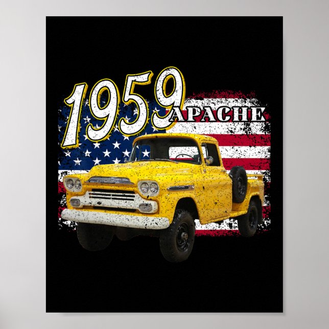 59 Apache Truck 4. Juli Amerikaner Poster (Vorne)