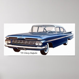 '59 Chevy Impala Poster