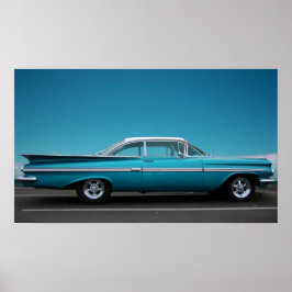 '59 Chevy in Blue Poster