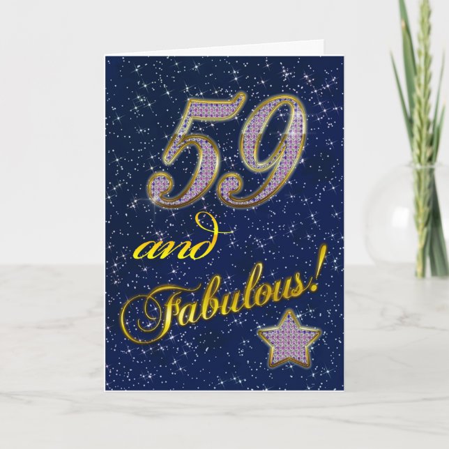 59. Geburtstag für jemand fabelhaft Karte (Vorderseite)