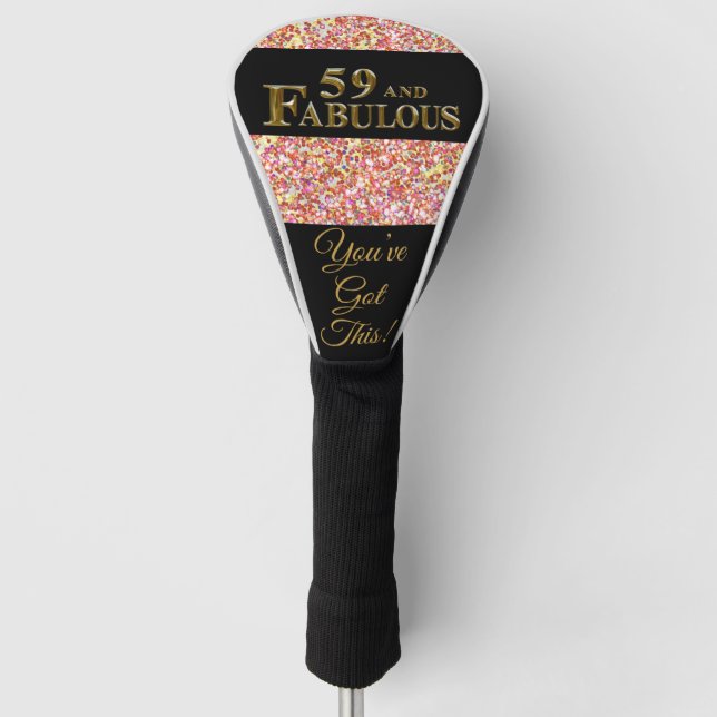 59. Geburtstag Golf Headcover (Vorderseite)