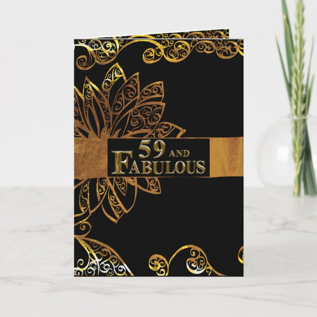 59. Geburtstag Karte (Vorderseite)