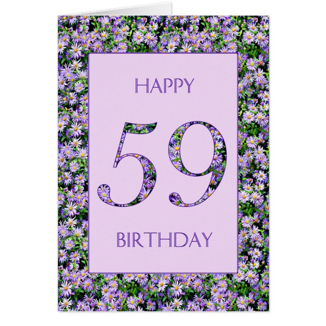 59. Geburtstag Lila Tageszeitung (Vorne)