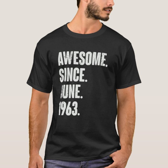 59. Geburtstag Phantastisch seit Juni 1966 T-Shirt (Vorderseite)