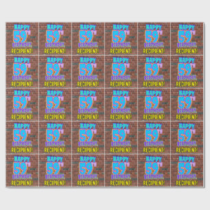 59. Geburtstag: Spaß, Urban Graffiti Inspiriert Lo Geschenkpapier