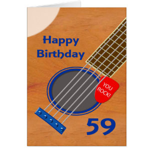 59. Geburtstags-Gitarre-Player Geburtstag