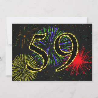 59. Geburtstagsfeier Einladung