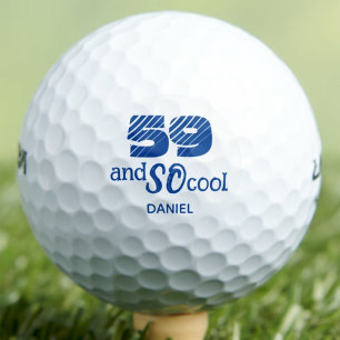 59. Geburtstagsgeschenk für ihn Cool Lustig Blau M Golfball