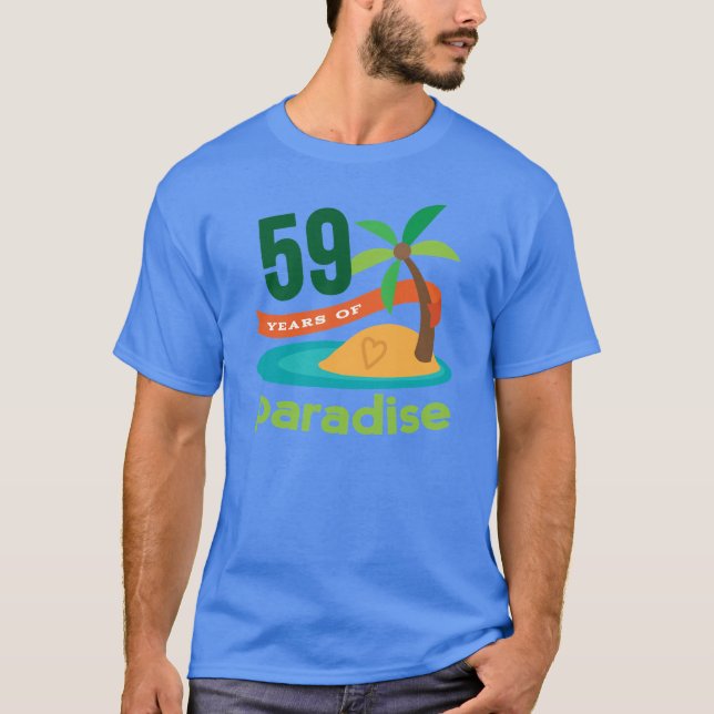 59. Hochzeit zum Jahrestag lustiges Geschenk für s T-Shirt (Vorderseite)
