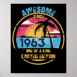59 Jahre alt Großartig seit 1963 59. Geburtstag Poster