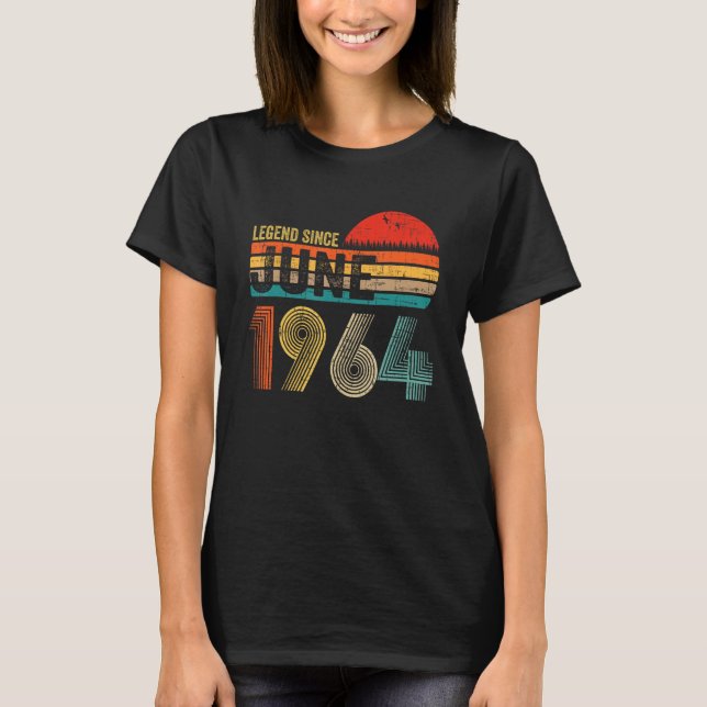 59 Jahre alte Legende seit Juni 1964 59. Geburtsta T-Shirt (Vorderseite)