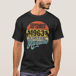 59 Jahre alte Legende seit September 1963 59. Bir T-Shirt
