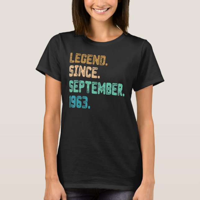 59 Jahre alte Legende seit September 1963 59. Gebu T-Shirt (Vorderseite)