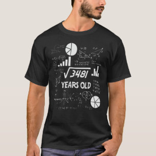 59 Jahre alter Tag Mathe Lehrer 59. Geburtstagsges T-Shirt