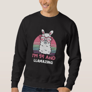59-jähriges Tageslicht 59. Geburtstag Lama Sweatshirt