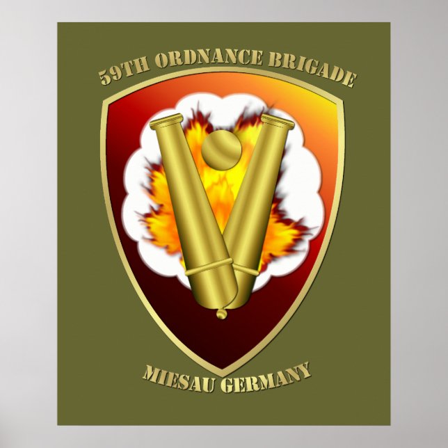 59. Ordnance Brigade Patch Poster (Vorne)
