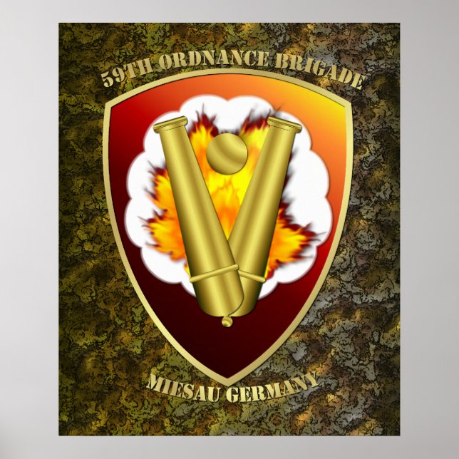 59. Ordnance Brigade Patch Poster (Vorne)