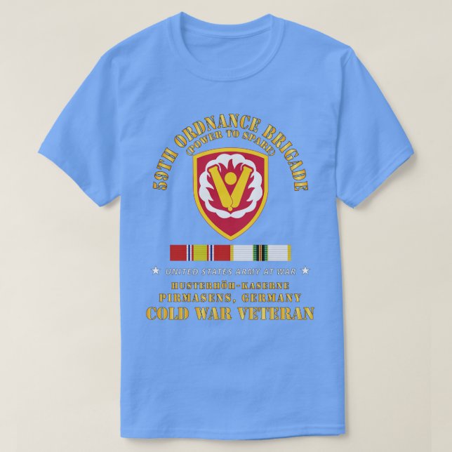 59. Ordnance Brigade SSI HusterhhKaserne Pirmasen T-Shirt (Design vorne)