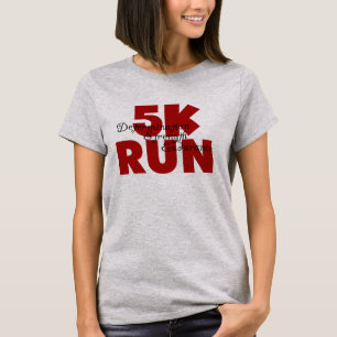 5.000 Lauf Red Running Sports Athletics T-Shirt