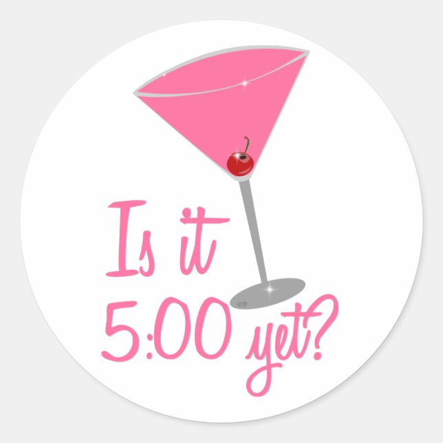 5:00 RUNDER AUFKLEBER (Vorderseite)