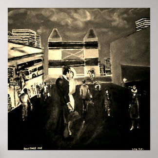 5:05 Original Öl auf Leinwand Reprint Poster! Poster