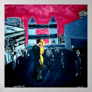 5:05 Original Öl auf Leinwand Reprint Poster! Poster