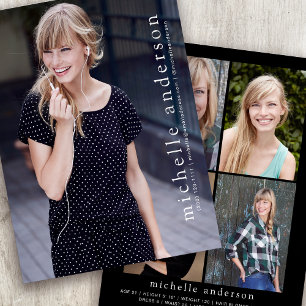 5.12x18.5" Modern 5-Foto-Modell-Comp-Karte Ankündigung