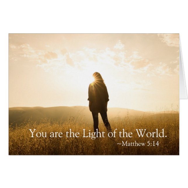 5 14 You are the Light of the World Card (Vorderseite (Horizontal))