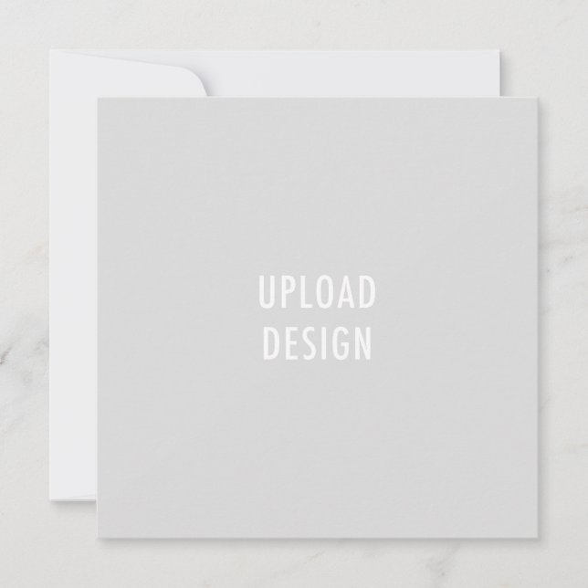 5.25 Square-Flachkarte - Design hochladen Einladung (Vorderseite)