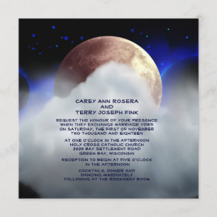 5,25" x 5,25" Raum-Planeten, die Einladung Wedding
