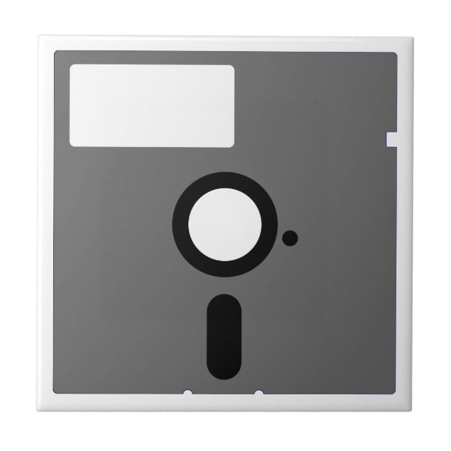 5,25-Zoll-Diskette - alte Computerdiskette Fliese (Vorderseite)