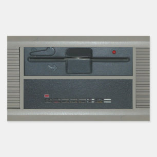 5,25-Zoll-Festplattenlaufwerk Rechteckiger Aufkleber