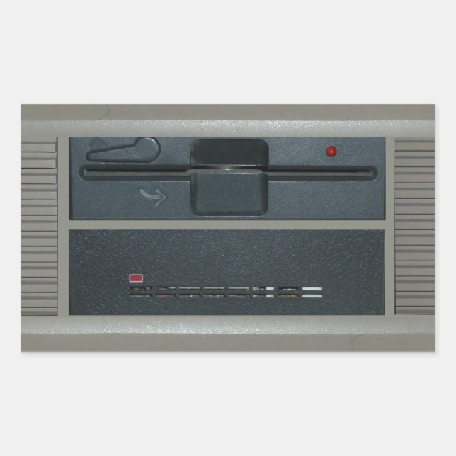 5,25-Zoll-Festplattenlaufwerk Rechteckiger Aufkleber (Vorderseite)