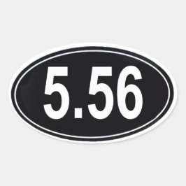 5.56 Marathon Style Sticker