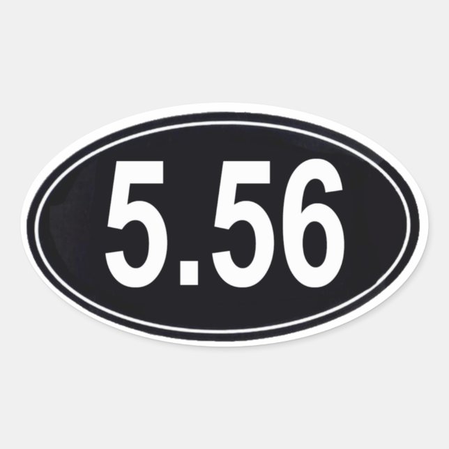 5.56 Marathon Style Sticker (Vorderseite)