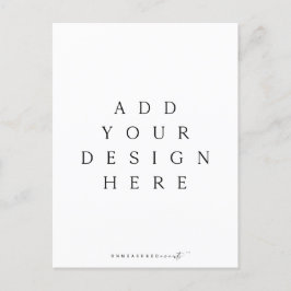 5,5 x 4,25" Vertikaler Postkartendruck Einladungspostkarte