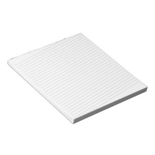 5,5" x 6" Notepad mit diagonalen Linien - 40 Seite Notizblock