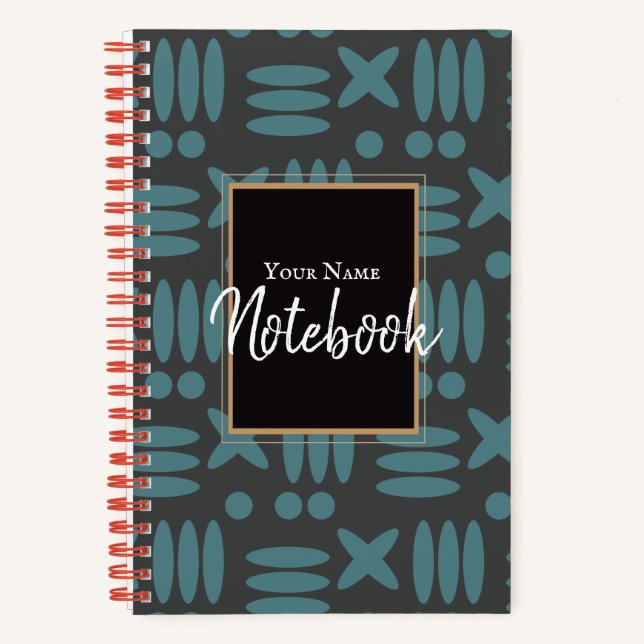 5,5" x 8,5" anpassbares SpiralNotebook & Journal Notizbuch (Vorderseite)