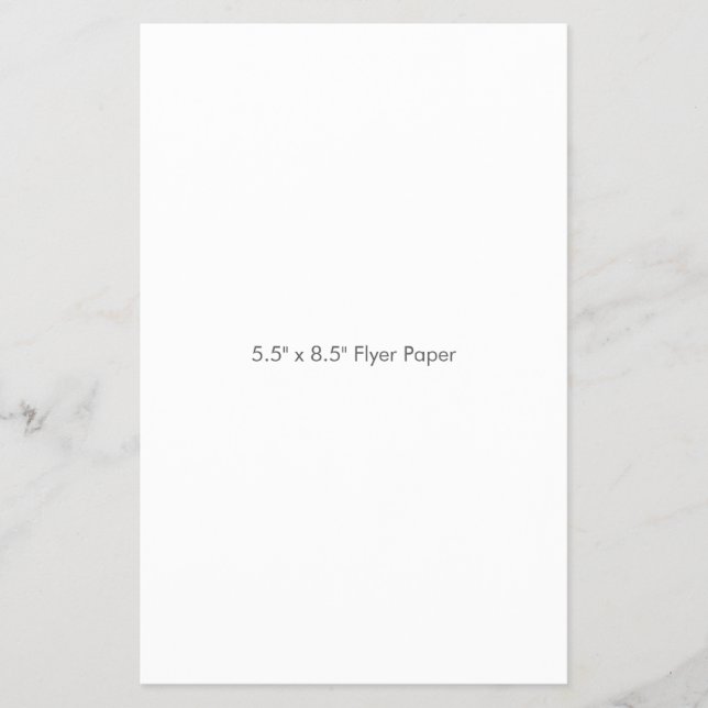 5,5" x 8,5" Flyer-Papier Flyer (Vorne)