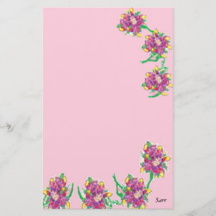 5,5" x 8,5" Stationery/Asiatische Liege Briefpapier